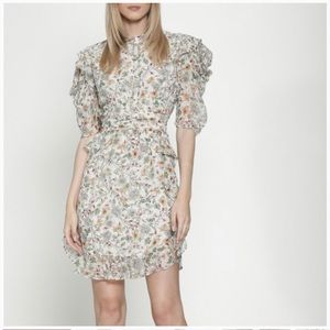 Walter Baker Vonna Puff‎ Sleeve Floral Dress